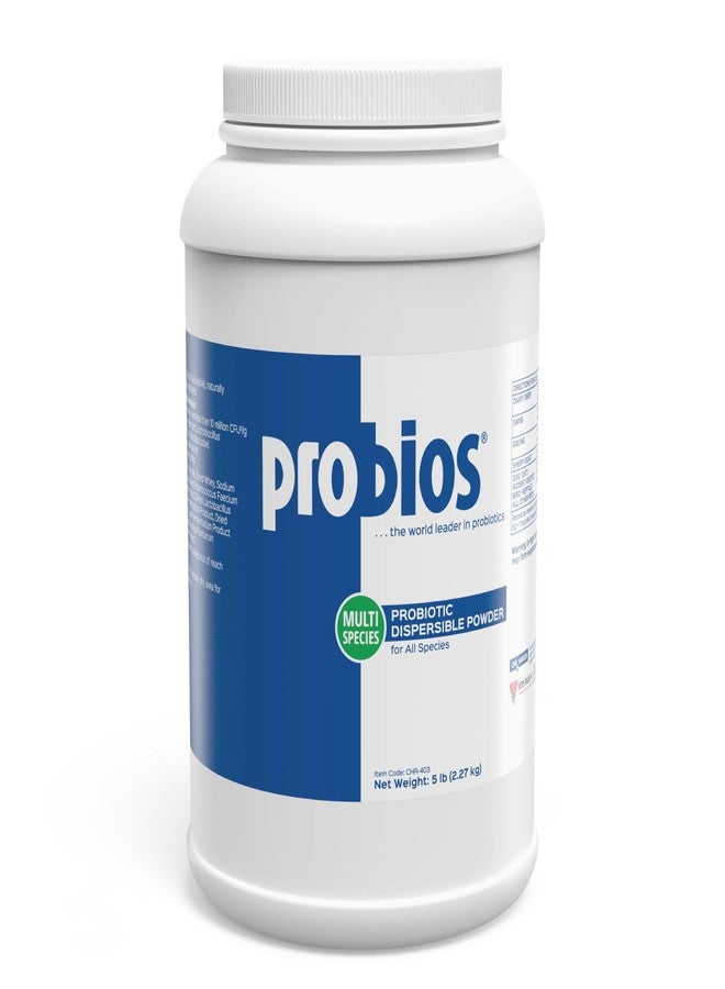 Probios Digestive Support Probiotic for All Species, Probiotics for Gut Health, Dispersible Powder, 5 lbs - Image 1